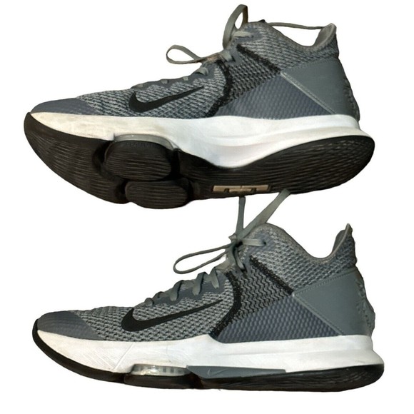 Nike LeBron Witness 4 Shoes Men’s Sz 11.5‎ CV4004-001 Cool Gray - Excellent